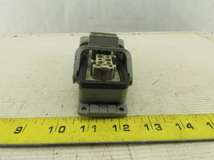 Harting 500V 15A 24 Conductor Female Panel Mount Cam Lock Connector