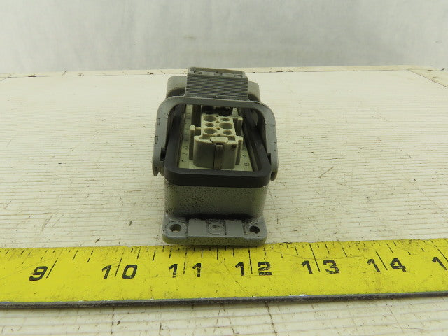 Harting 500V 15A 24 Conductor Female Panel Mount Cam Lock Connector