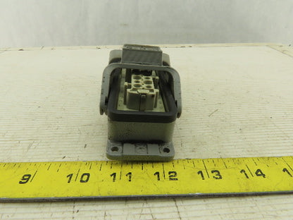 Harting 500V 15A 24 Conductor Female Panel Mount Cam Lock Connector