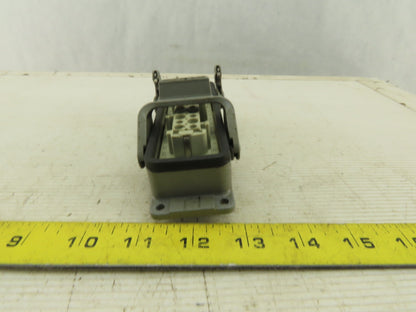Harting 500V 15A 24 Conductor Female Panel Mount Cam Lock Connector