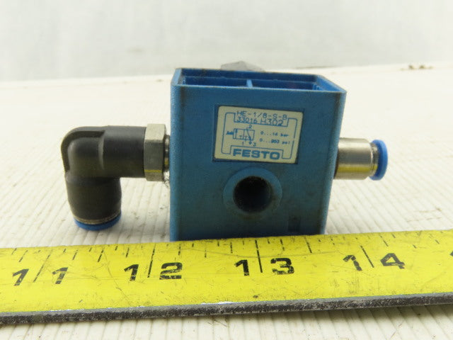 Festo HE-1/8-S-B Pneumatic On/Off Manual Valve  1/8"NPT