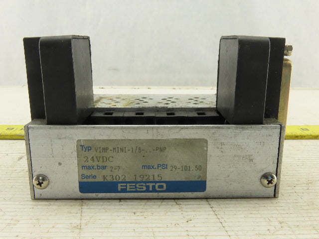 Festo VIMP-MINI-1/8 29-100 PSI 4 Port Tiger Valve Terminal 24VDC