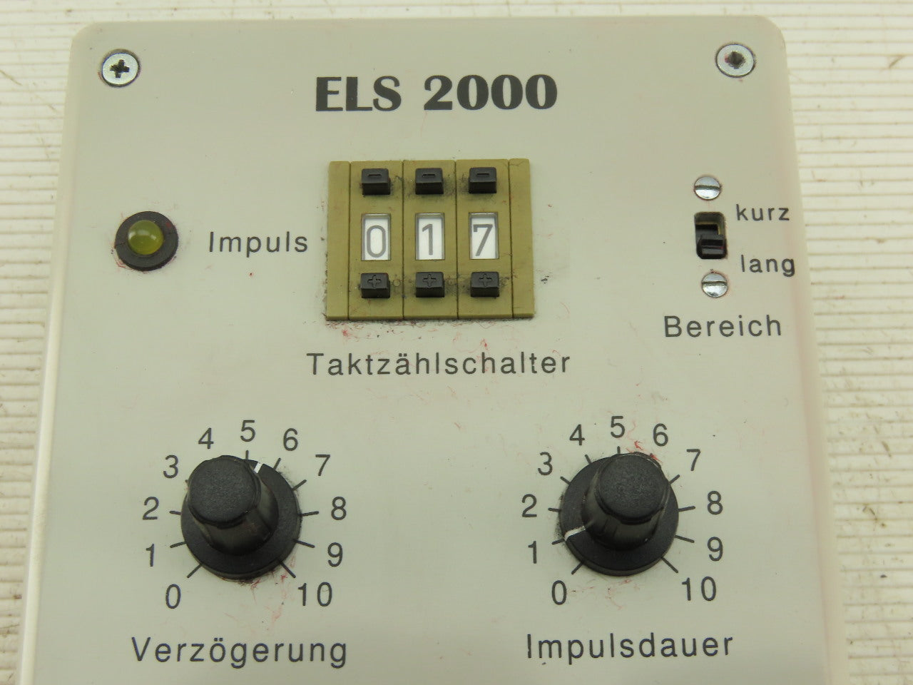 Raziol Zibulla & Sohn ELS 2000 Dosing Pulse Lubrication Controller 250V 50Hz