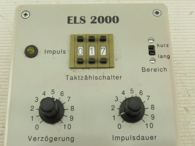 Raziol Zibulla & Sohn ELS 2000 Dosing Pulse Lubrication Controller 250V 50Hz