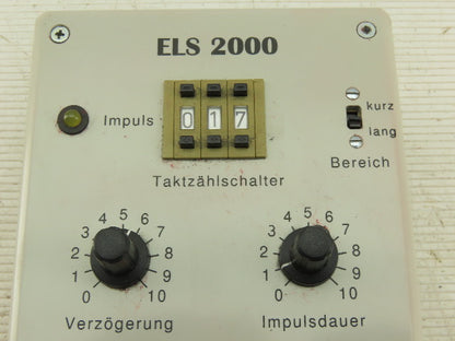 Raziol Zibulla & Sohn ELS 2000 Dosing Pulse Lubrication Controller 250V 50Hz