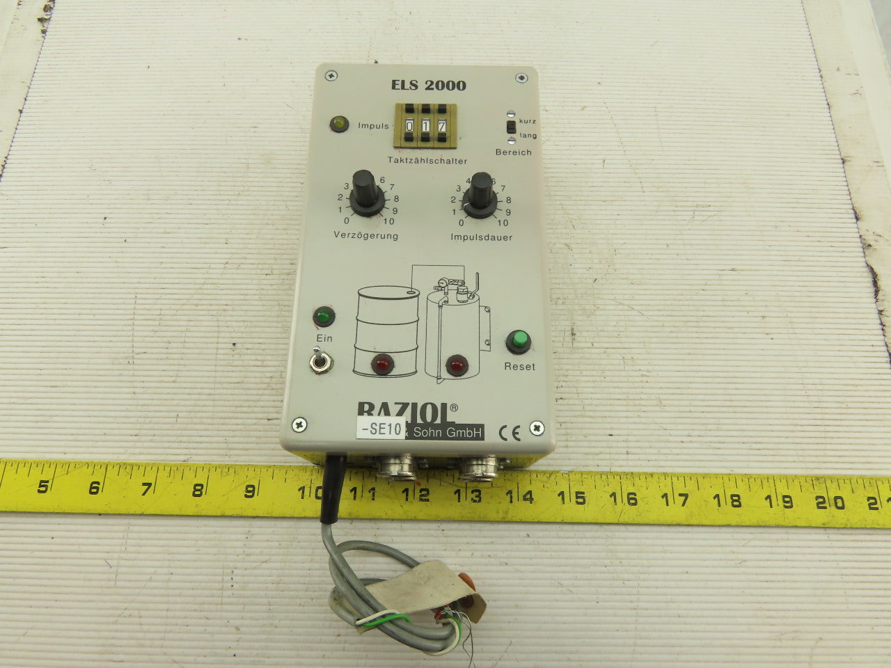 Raziol Zibulla & Sohn ELS 2000 Dosing Pulse Lubrication Controller 250V 50Hz