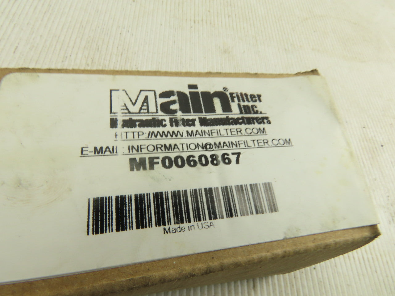 Main Filter MF0060867 Hydraulic Filter Element