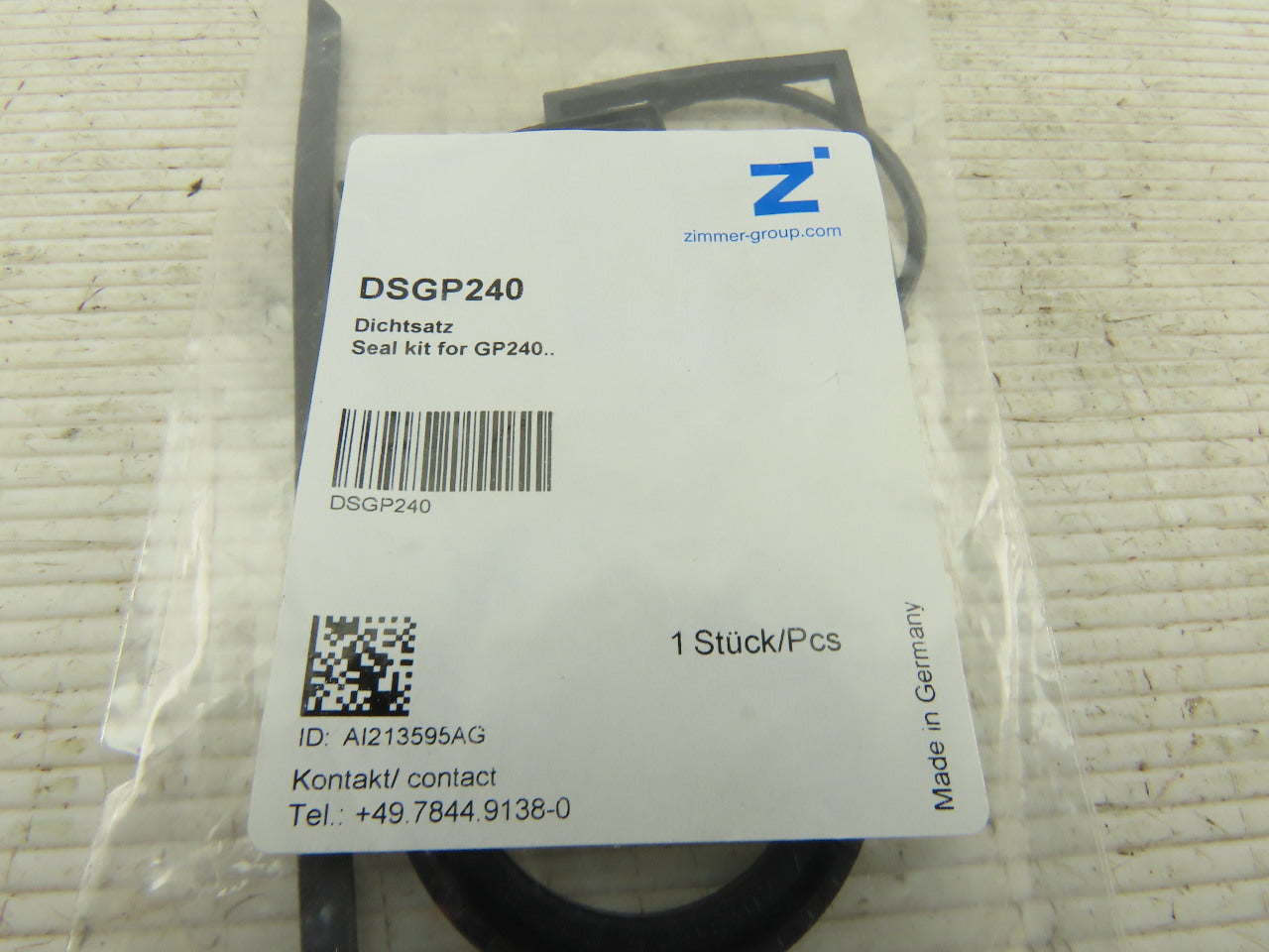 Zimmer Group DSGP240 Seal Kit For Sommer Automatic GP240 Gripper