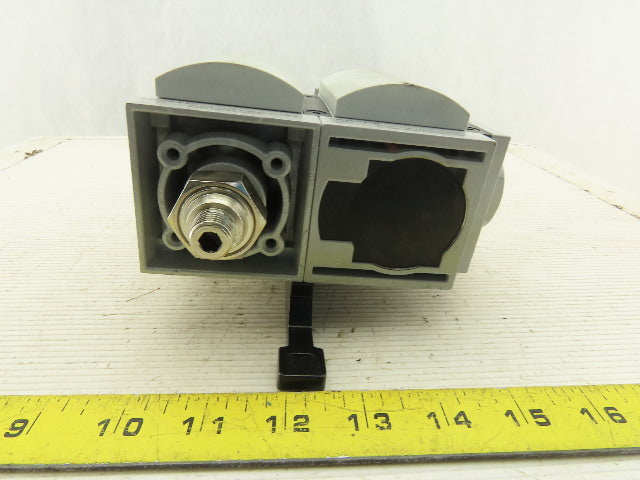 Festo MS6-DE-1/2-V24 On/Off Pneumatic Valve W/MS6-FRM-1/2-Y 1/2" NPT