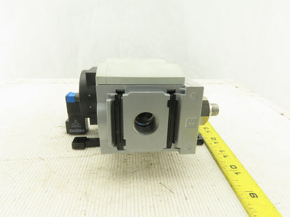 Festo MS6-DE-1/2-V24 On/Off Pneumatic Valve W/MS6-FRM-1/2-Y 1/2" NPT