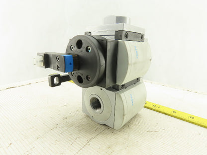 Festo MS6-DE-1/2-V24 On/Off Pneumatic Valve W/MS6-FRM-1/2-Y 1/2" NPT