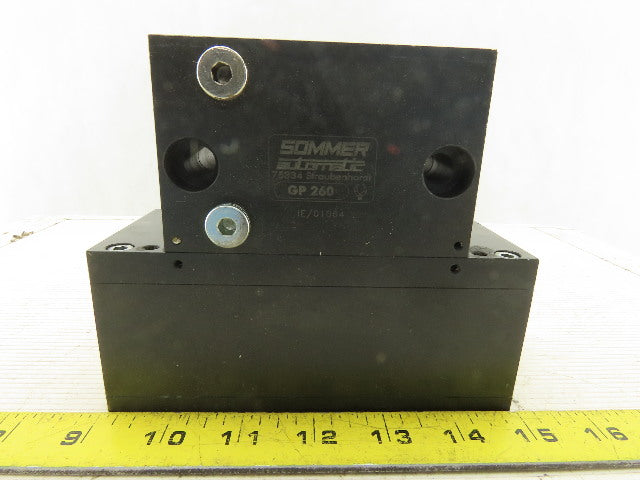 Sommer Automatic GP260 2 Jaw Parallel Pneumatic Gripper 30mm Stroke Per Jaw