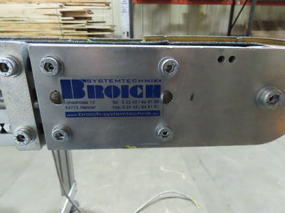 Broich 164" Slider Bed 27-1/2" Belt Conveyor 27-1/2FPM 460V 3Ph