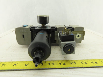 Wilkerson Filter Regulator Assembly 0-125PSI 1/2" NPT PEV-1/4-B
