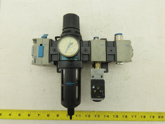 Wilkerson Filter Regulator Assembly 0-125PSI 1/2" NPT PEV-1/4-B
