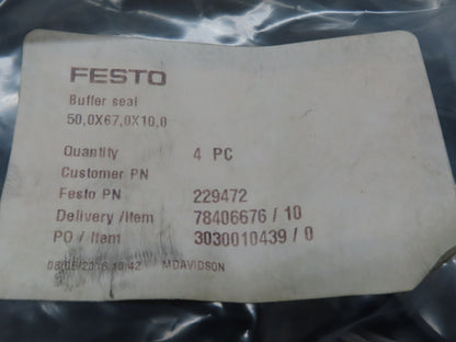 Festo 229472 50,0 X 67,0 X 10.0 Buffer Seal