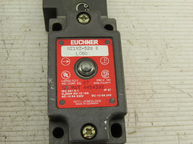 Euchner NZ1VZ-528 Interlock Safety Switch 250VAC Lot Of 2