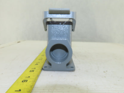 Harting 2E Surface Mount Housing One End Threaded Lever Lock 4-1/2" x 1-1/2"