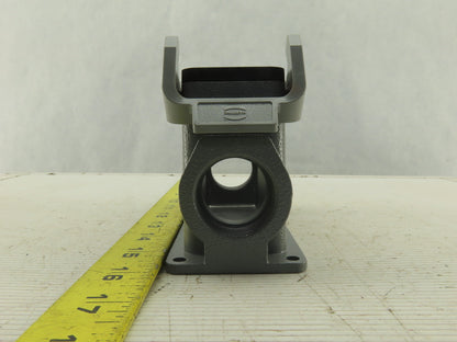 Harting 1E Surface Mount Housing Pass Thru Threaded Lever Lock 4-1/2" x 1-1/2"