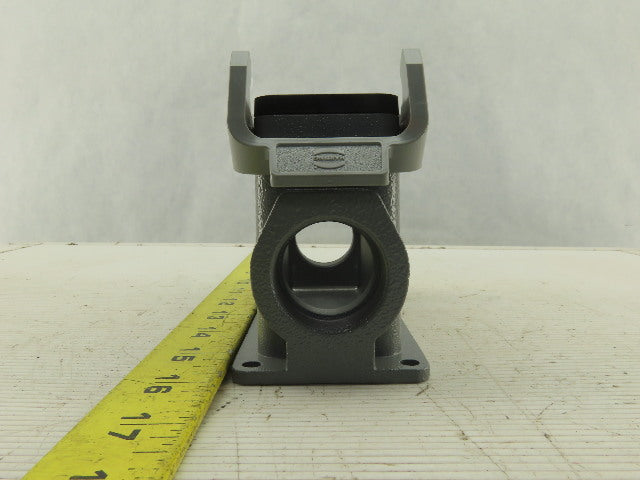 Harting 1E Surface Mount Housing Pass Thru Threaded Lever Lock 4-1/2" x 1-1/2"