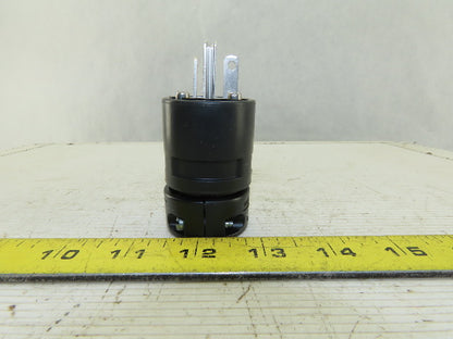 Woodhead 1433BLK Super Safeway  Industrial Straight Blade 20A 125V Cord Plug