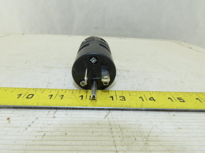 Woodhead 1433BLK Super Safeway  Industrial Straight Blade 20A 125V Cord Plug