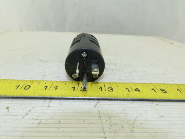 Woodhead 1433BLK Super Safeway  Industrial Straight Blade 20A 125V Cord Plug