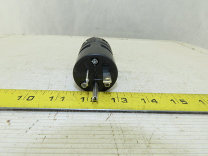 Woodhead 1433BLK Super Safeway  Industrial Straight Blade 20A 125V Cord Plug