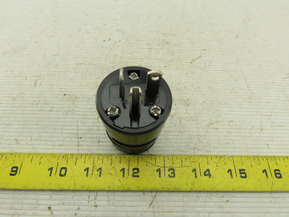 Woodhead 1433BLK Super Safeway  Industrial Straight Blade 20A 125V Cord Plug