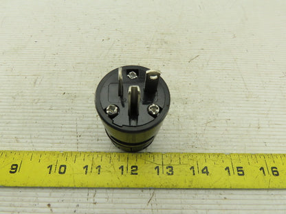 Woodhead 1433BLK Super Safeway  Industrial Straight Blade 20A 125V Cord Plug