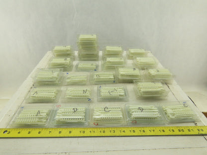 Wieland 04.841 Tear Off Wire Markers Huge Mixed Lot Numbers Letters 39 Boxes