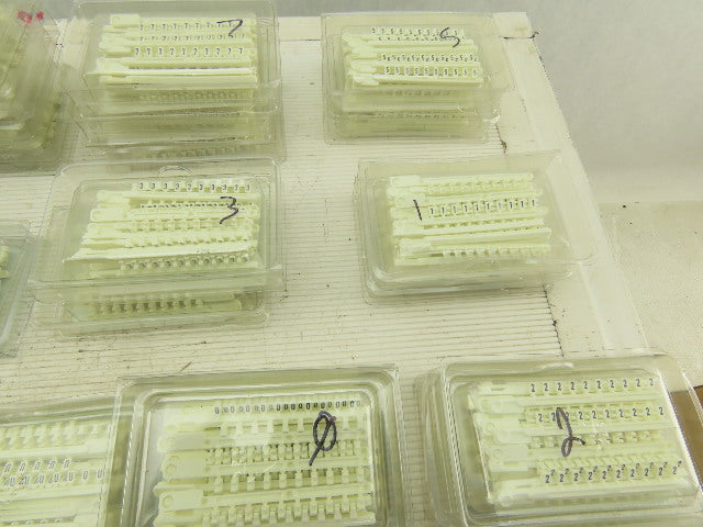 Wieland 04.841 Tear Off Wire Markers Huge Mixed Lot Numbers Letters 39 Boxes