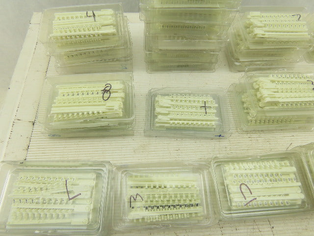 Wieland 04.841 Tear Off Wire Markers Huge Mixed Lot Numbers Letters 39 Boxes