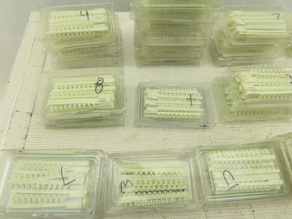 Wieland 04.841 Tear Off Wire Markers Huge Mixed Lot Numbers Letters 39 Boxes
