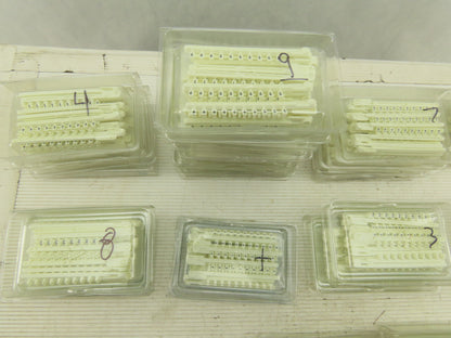 Wieland 04.841 Tear Off Wire Markers Huge Mixed Lot Numbers Letters 39 Boxes
