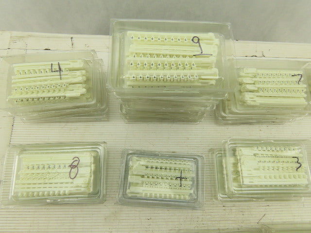 Wieland 04.841 Tear Off Wire Markers Huge Mixed Lot Numbers Letters 39 Boxes