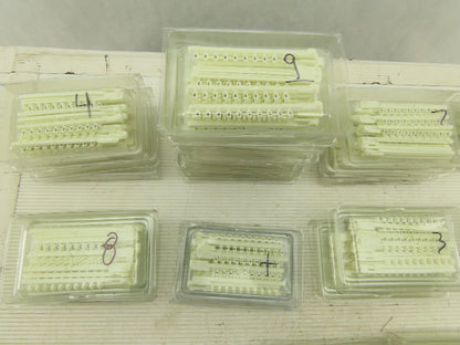 Wieland 04.841 Tear Off Wire Markers Huge Mixed Lot Numbers Letters 39 Boxes