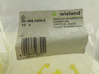Wieland 04.325.5356.8 Terminal Block Safety Wire Covers typ WK 10 Lot Of 45