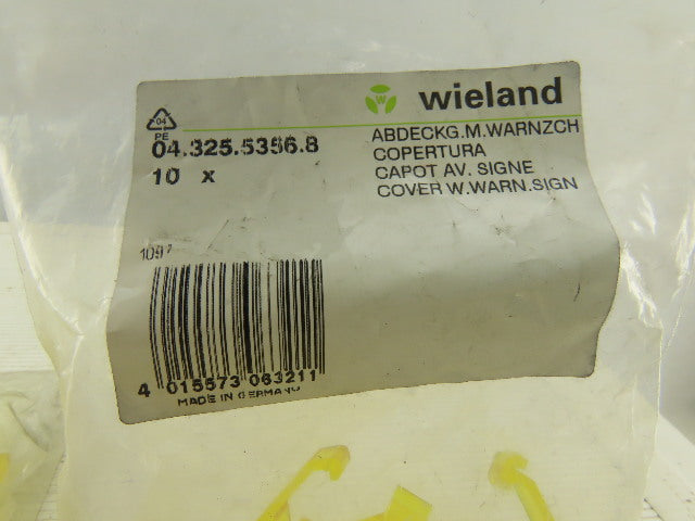 Wieland 04.325.5356.8 Terminal Block Safety Wire Covers typ WK 10 Lot Of 45