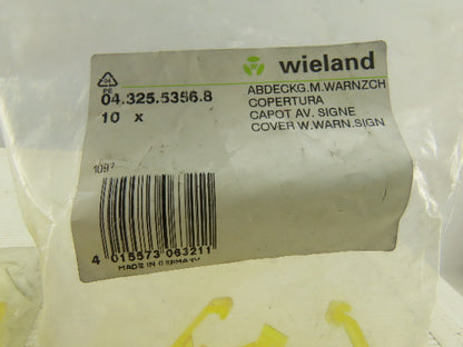 Wieland 04.325.5356.8 Terminal Block Safety Wire Covers typ WK 10 Lot Of 45
