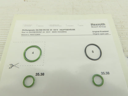 Rexroth R900722859 DA/DB/DR/DZ 20 -5X/V Seal Kit Main Housing