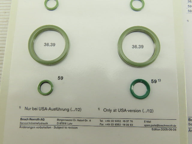 Rexroth R900722859 DA/DB/DR/DZ 20 -5X/V Seal Kit Main Housing