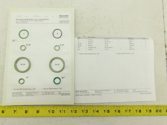 Rexroth R900722859 DA/DB/DR/DZ 20 -5X/V Seal Kit Main Housing