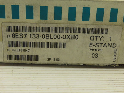 Siemens 6ES7 133-0BL00-0XB0 ET 200B-16DI/16DO Digital I/O Module