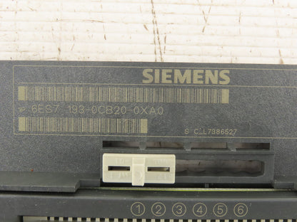 Siemens 6ES7 193-0CB20-0XA0 Terminal Block E-Stand Version 03