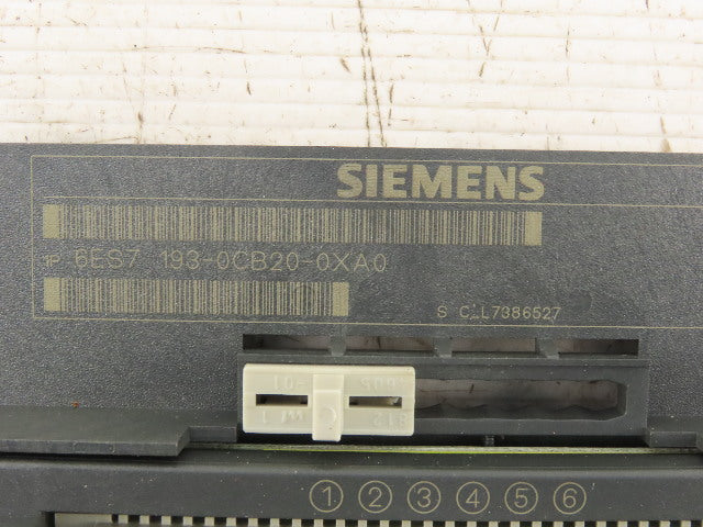 Siemens 6ES7 193-0CB20-0XA0 Terminal Block E-Stand Version 03
