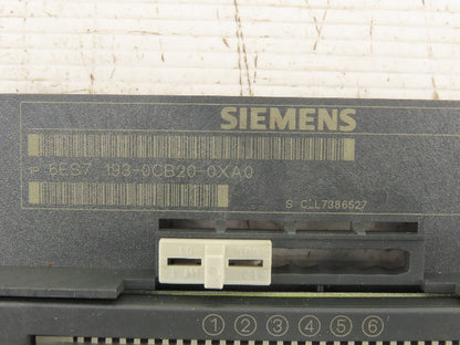 Siemens 6ES7 193-0CB20-0XA0 Terminal Block E-Stand Version 03