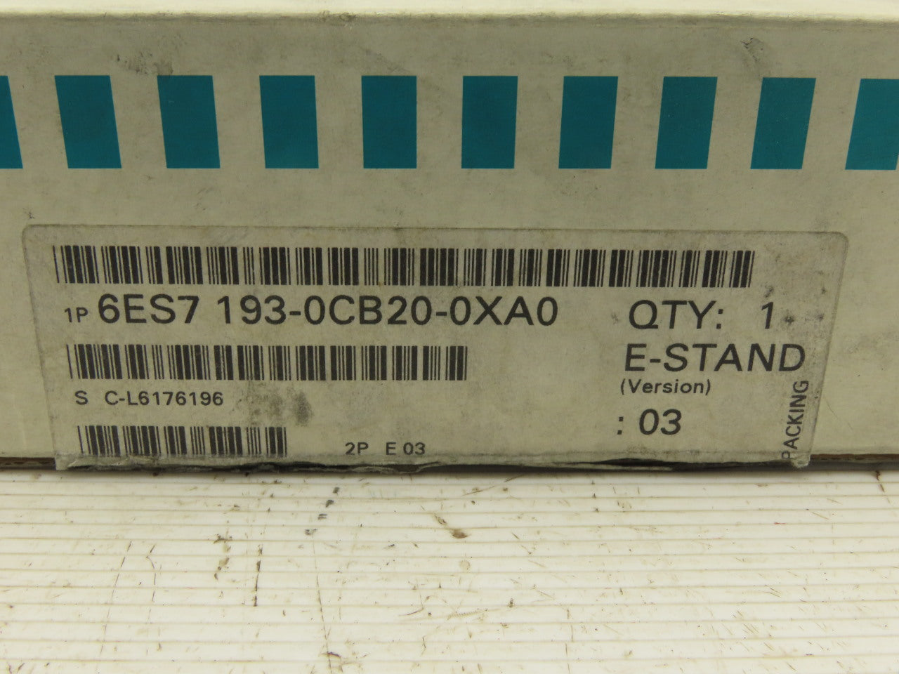 Siemens 6ES7 193-0CB20-0XA0 Terminal Block E-Stand Version 03