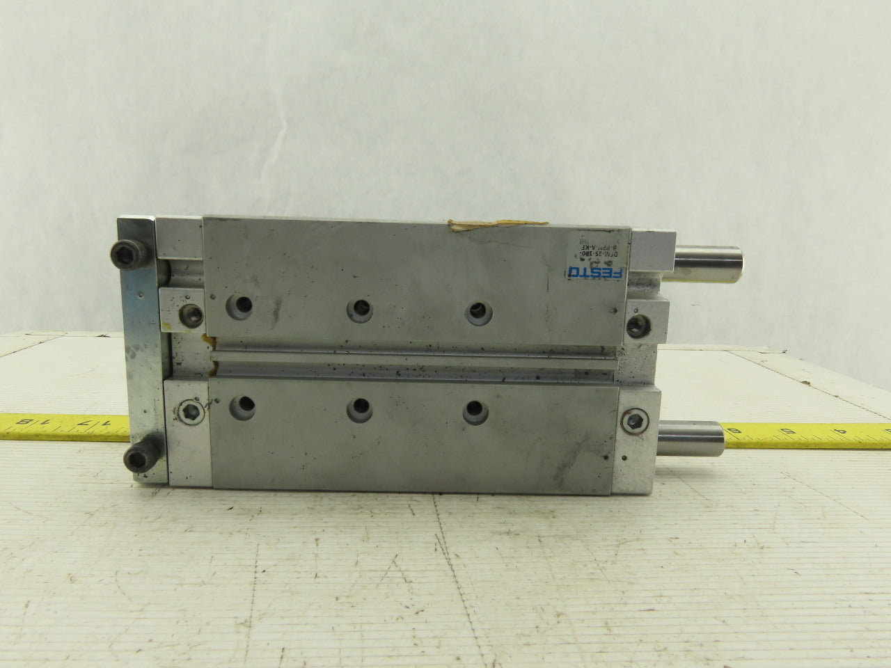 Festo DFM-25-100-8-PPV-A-KF Single End 4" Stroke Pneumatic Guided Drive Cylinder