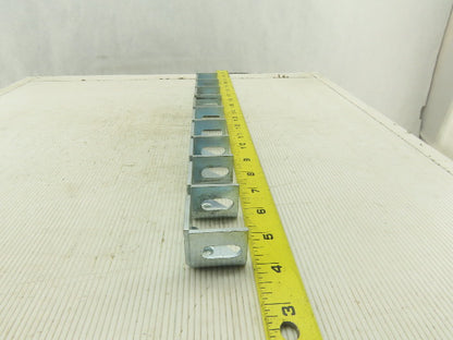 1-1/4" x 1-1/4" Zinc Finish Inside Corner Gusset Bracket Brace Lot Of 10
